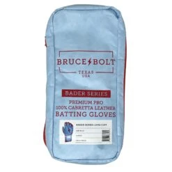Bruce Bolt PREMIUM PRO BADER Series Long Cuff Batting Gloves: Baby Blue -Baseball Gear Store 1