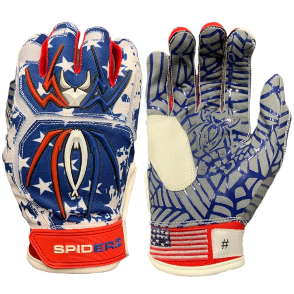 2022 Spiderz HYBRID Batting Gloves: USA Flag 1 2022 Spiderz HYBRID Batting Gloves: USA Flag