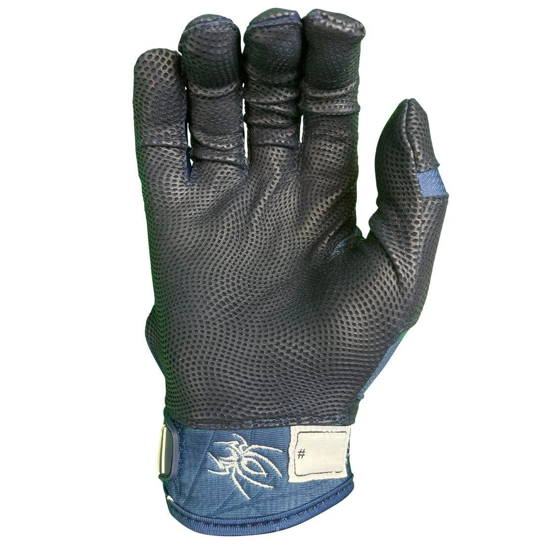 2023 Spiderz Pro Model Batting Gloves: Navy Blue/White 3 2023 Spiderz Pro Model Batting Gloves: Navy Blue/White - Image 3