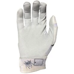 2023 Spiderz Pro Model Batting Gloves: White/Black/Silver 5 2023 Spiderz Pro Model Batting Gloves: White/Black/Silver -Baseball Gear Store 2023SpiderzProModelBattingGloves White 2
