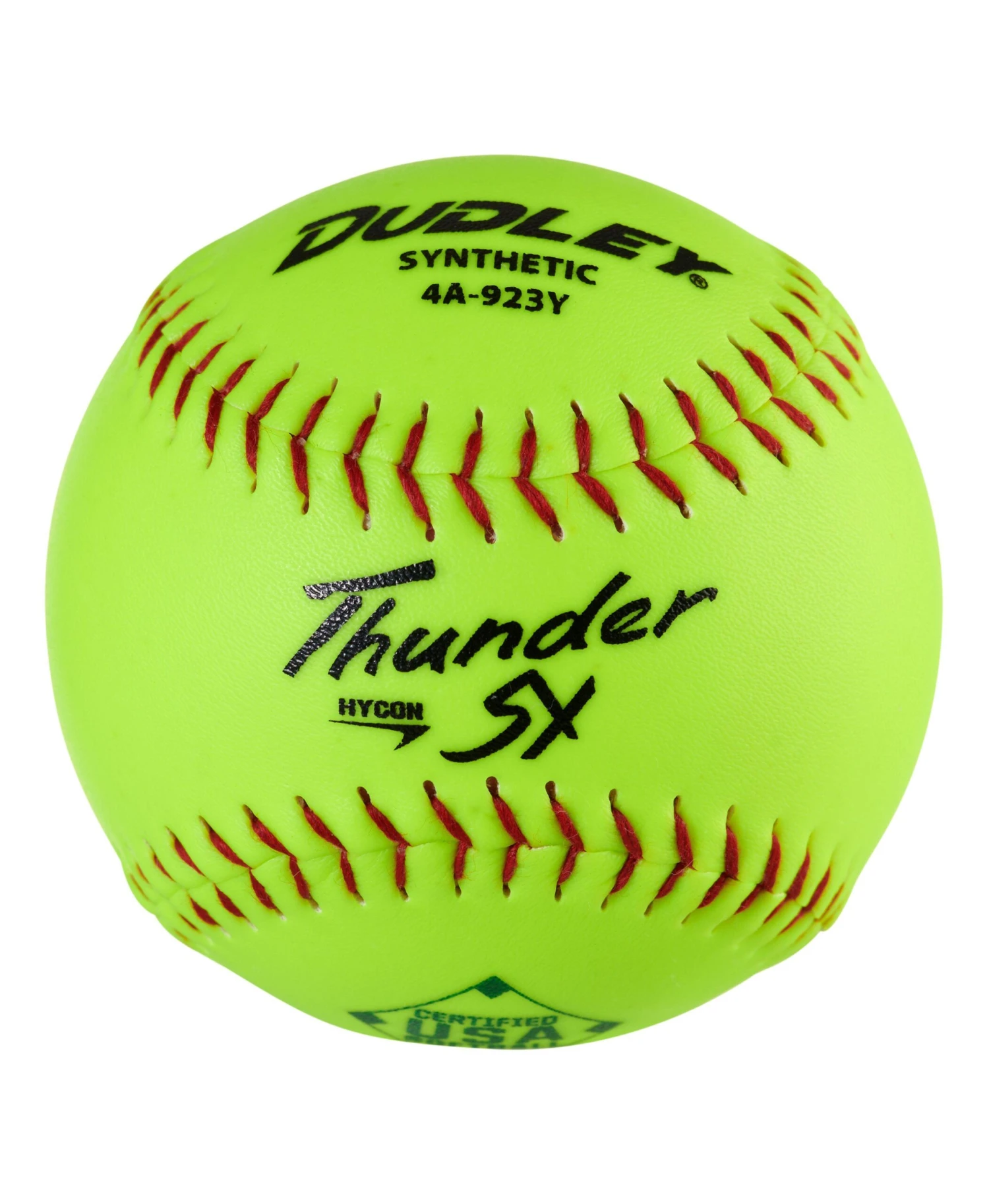 Dudley Thunder SY HYCON 11" USA/ASA Synthetic Slowpitch Softballs (DOZEN): 4A923Y 1 Dudley Thunder SY HYCON 11" USA/ASA Synthetic Slowpitch Softballs (DOZEN): 4A923Y