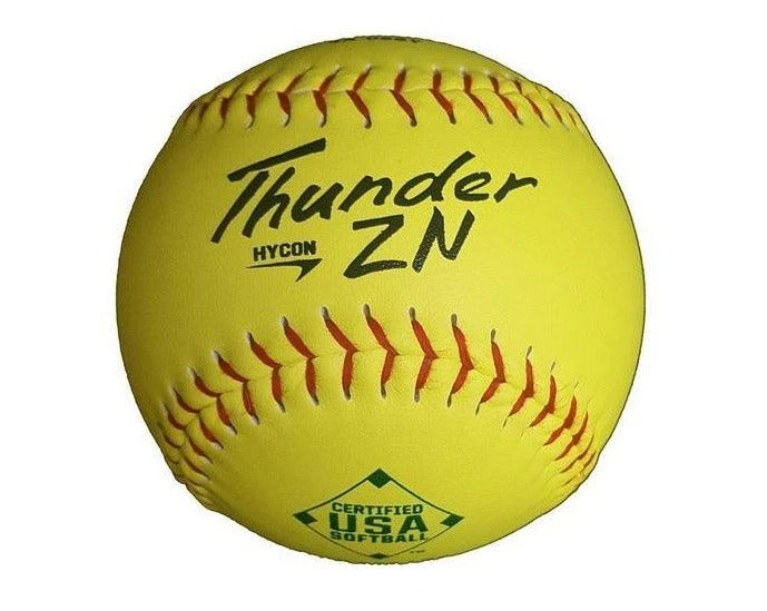 Dudley Thunder ZN HYCON 12" USA/ASA Slowpitch Softballs (DOZEN): 4A068Y 1 Dudley Thunder ZN HYCON 12" USA/ASA Slowpitch Softballs (DOZEN): 4A068Y