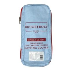Bruce Bolt PREMIUM PRO BADER Series Short Cuff Batting Gloves: Baby Blue -Baseball Gear Store 7