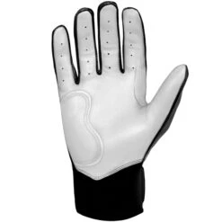 Bruce Bolt PREMIUM PRO Chrome Series Short Cuff Batting Gloves: Black -Baseball Gear Store BB SC CHRB3