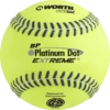 Worth Platinum Dot EXTREME Batting Practice Softballs: BPX12U