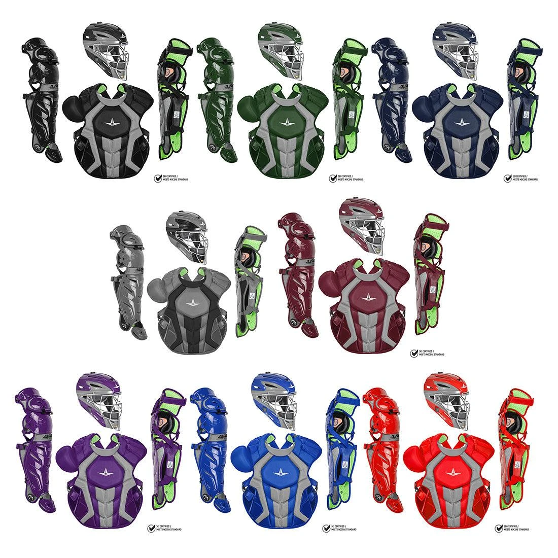 All-Star S7 AXIS (Adult) Catcher's Kit NOCSAE APPROVED: CKCCPRO1X 1 All-Star S7 AXIS (Adult) Catcher's Kit NOCSAE APPROVED: CKCCPRO1X
