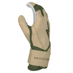Bruce Bolt Premium Pro Military Series Long Cuff Batting Gloves: Beige 10 Bruce Bolt Premium Pro Military Series Long Cuff Batting Gloves: Beige -Baseball Gear Store IMG 0882
