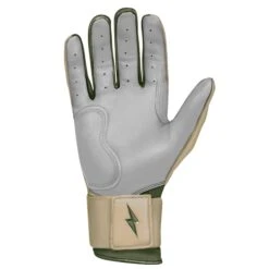 Bruce Bolt Premium Pro Military Series Long Cuff Batting Gloves: Beige 9 Bruce Bolt Premium Pro Military Series Long Cuff Batting Gloves: Beige -Baseball Gear Store IMG 0883