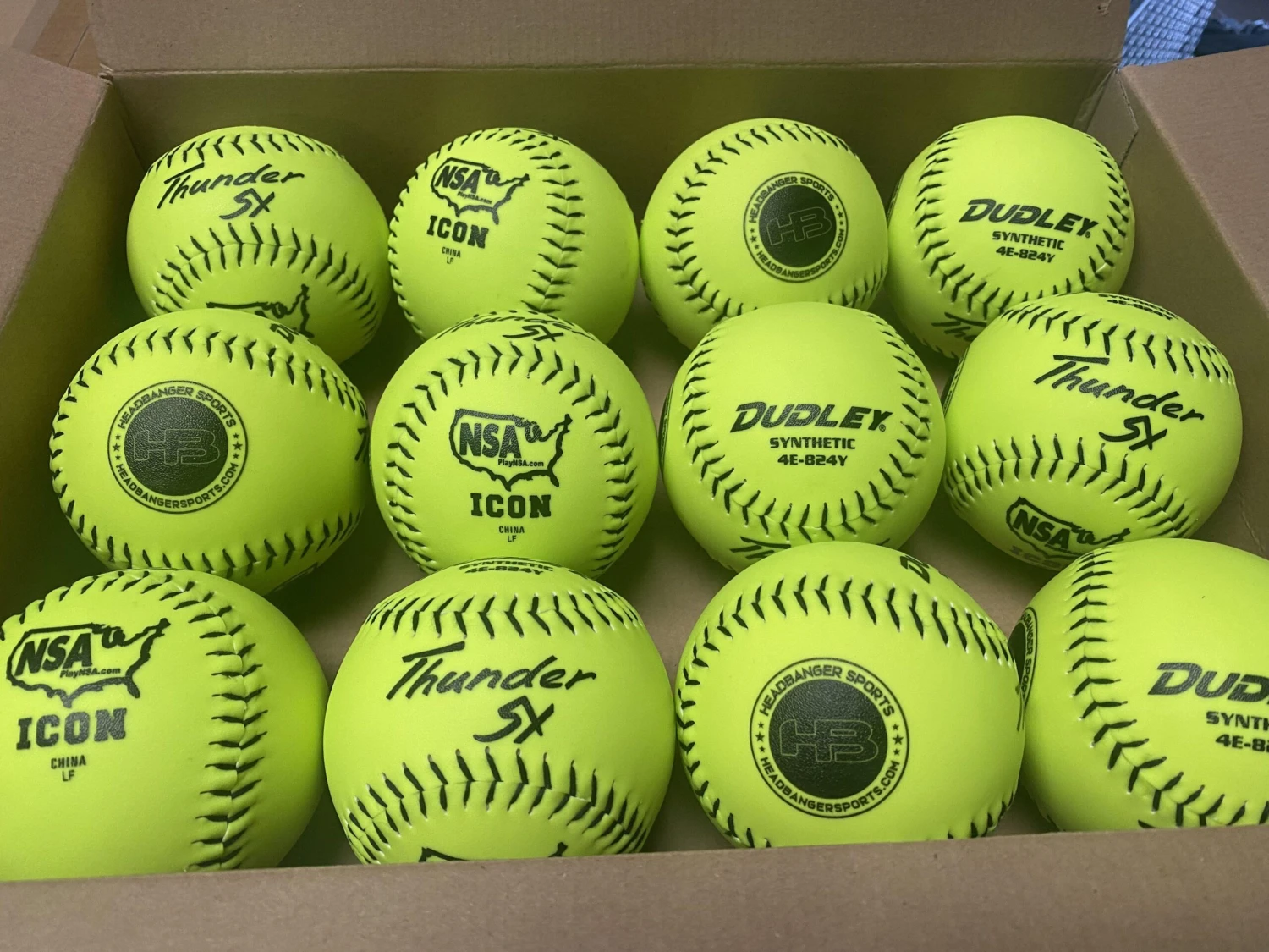 Dudley Thunder SY HYCON ICON NSA 12" Synthetic Slowpitch Softballs (DOZEN): 4E824Y 3 Dudley Thunder SY HYCON ICON NSA 12" Synthetic Slowpitch Softballs (DOZEN): 4E824Y - Image 3