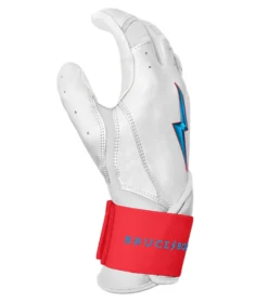Bruce Bolt PREMIUM PRO BRINSON Series Long Cuff Batting Gloves: White -Baseball Gear Store LC LBW SIDE scaled