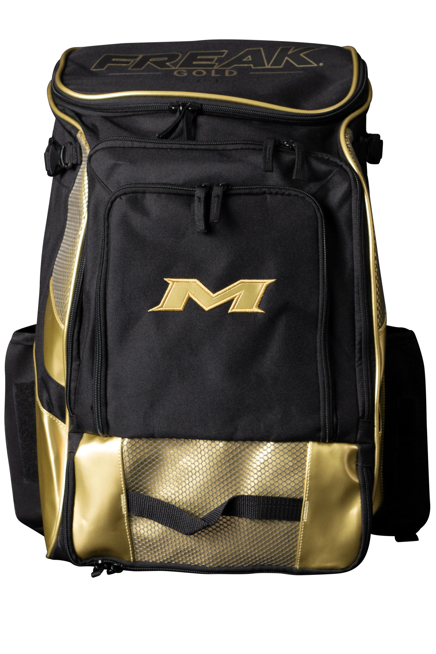 2022 Miken MK7X Baseball & Softball Backpack (Freak Gold Series): MKMK7X-BP-GLD 1 2022 Miken MK7X Baseball & Softball Backpack (Freak Gold Series): MKMK7X-BP-GLD