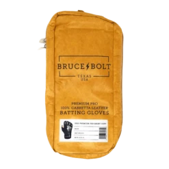 Bruce Bolt PREMIUM PRO Short Cuff Batting Gloves: Black -Baseball Gear Store SC BLKG BAG
