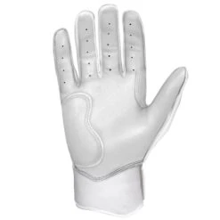 Bruce Bolt PREMIUM PRO Chrome Series Short Cuff Batting Gloves: White 15 Bruce Bolt PREMIUM PRO Chrome Series Short Cuff Batting Gloves: White -Baseball Gear Store SC CHRW PALM