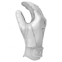 Bruce Bolt PREMIUM PRO Chrome Series Short Cuff Batting Gloves: White 17 Bruce Bolt PREMIUM PRO Chrome Series Short Cuff Batting Gloves: White -Baseball Gear Store SC CHRW SIDE scaled