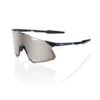 100% HYPERCRAFT Sunglasses Gloss Black - HiPER Silver Mirror Lens