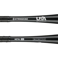 StringKing Metal PRO (-10) USA Baseball Bat: SKUSMP10 -Baseball Gear Store StringKing Baseball Metal Pro USABat Bat 28 Inch Close Up base 2x