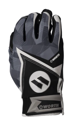 2020 Black Worth Batting Gloves: WBGL20-BLK