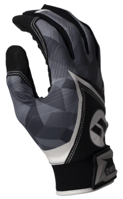 2020 Black Worth Batting Gloves: WBGL20-BLK 5 2020 Black Worth Batting Gloves: WBGL20-BLK -Baseball Gear Store WBGL20 BLK side