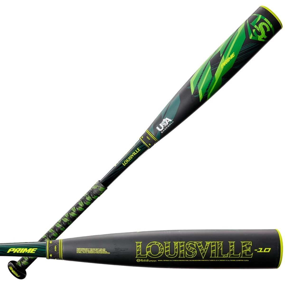 2022 Louisville Slugger Prime (-10) USA Baseball Bat: WBL2536010 2 2022 Louisville Slugger Prime (-10) USA Baseball Bat: WBL2536010 - Image 2
