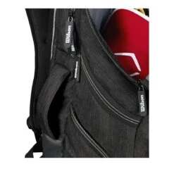 Wilson A2000 Players Backpack Bat Bag: WTA2000 21 Wilson A2000 Players Backpack Bat Bag: WTA2000 -Baseball Gear Store WTA20BPBL 5 Wilson A2000 Backpack Black Silver Handle.png.cq5dam.web .1200.1200
