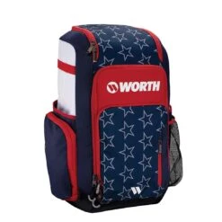 Worth Pro Slowpitch Backpack: WBA004 -Baseball Gear Store WorthProSlowpitchBackpack WBA004 Stars and Stripes