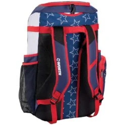 Worth Pro Slowpitch Backpack: WBA004 -Baseball Gear Store WorthProSlowpitchBackpack WBA004back