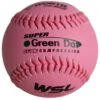 Worth Pink 11" WSL Super Green Dot 47/400 Slowpitch Softballs (Dozen): WPS11WSLC