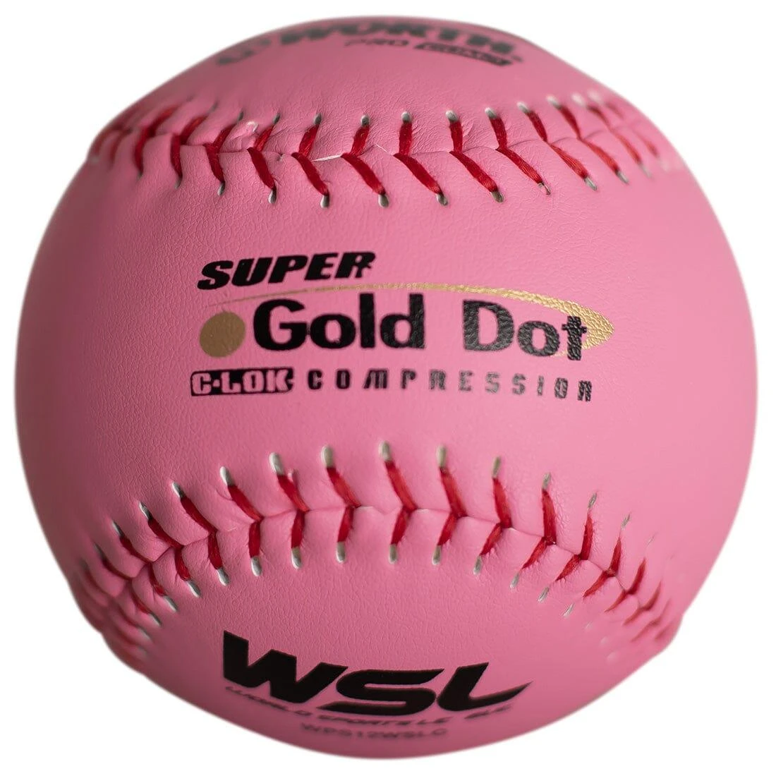 Worth Pink 12" WSL Super Green Dot 47/400 Slowpitch Softballs (Dozen): WPS12WSLC 1 Worth Pink 12" WSL Super Green Dot 47/400 Slowpitch Softballs (Dozen): WPS12WSLC