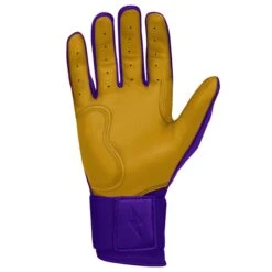 Bruce Bolt PREMIUM PRO Long Cuff Batting Gloves: Purple -Baseball Gear Store premium pro long cuff batting gloves purple brucebolt 661404