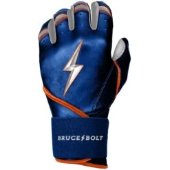 Bruce Bolt PREMIUM PRO NIMMO Long Cuff Batting Gloves: Mets Blue -Baseball Gear Store premium pro nimmo series long cuff batting gloves blue gloves brucebolt 261498