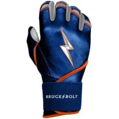 Bruce Bolt PREMIUM PRO NIMMO Long Cuff Batting Gloves: Mets Blue -Baseball Gear Store premium pro nimmo series long cuff batting gloves blue gloves brucebolt 426818